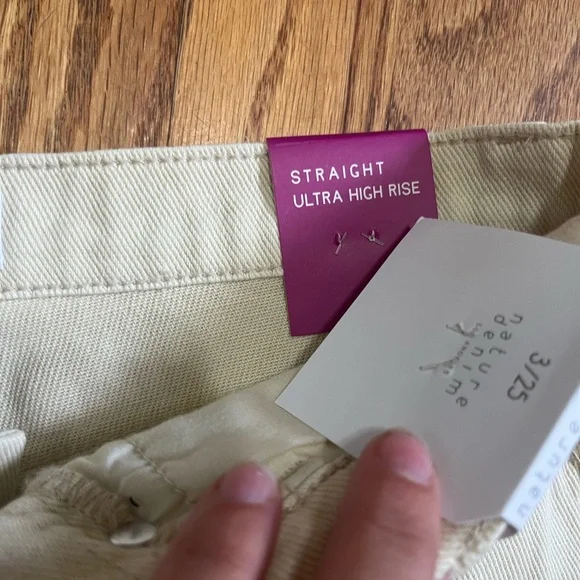 🔥3/$15🔥 NWT Nature Denim Yellow Jeans - Picture 7 of 8